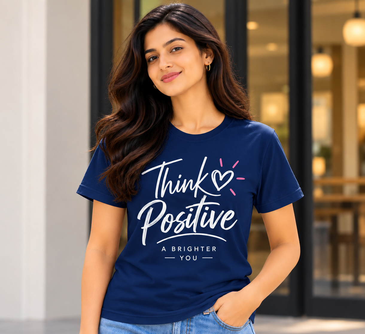 Think_Positive_Model_Navy Blue_HD Design