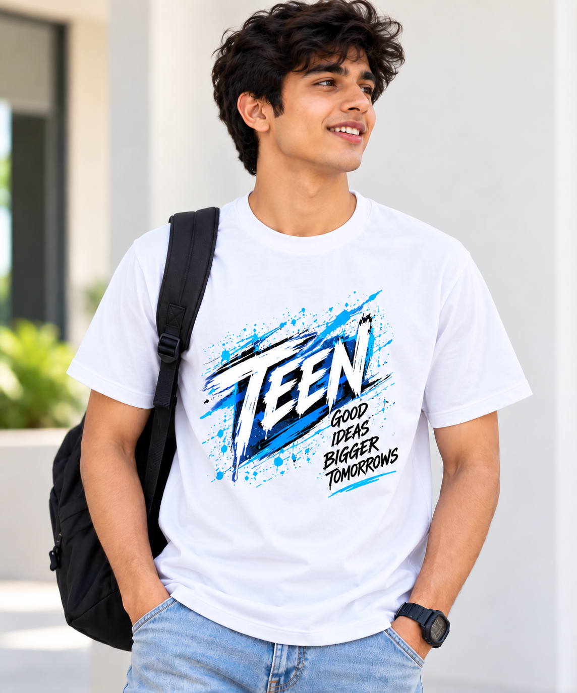 Teen_White_Model_Color HD Image