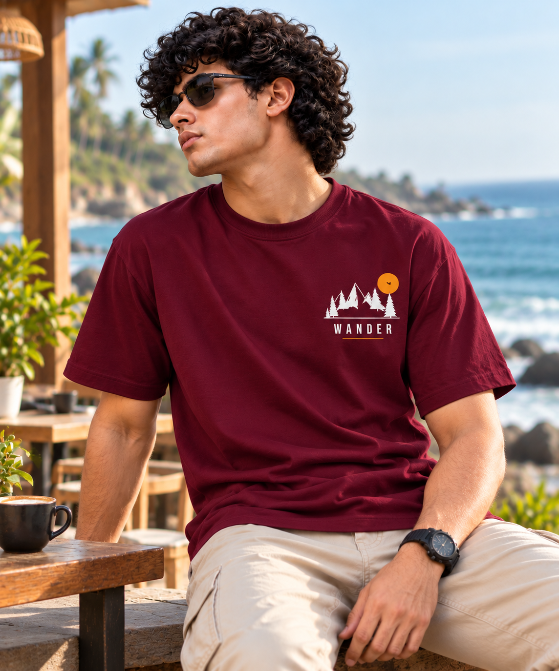 Wander_Maroon_Model_HD Image